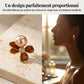 Boucles d'oreilles puces florales style vintage pour femme