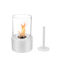 🔥 Cheminée de table en verre et métal, foyer portable sans fumée pour l'intérieur et l'extérieur, avec brûleur à éthanol, accent décoratif pour votre maison 🔥