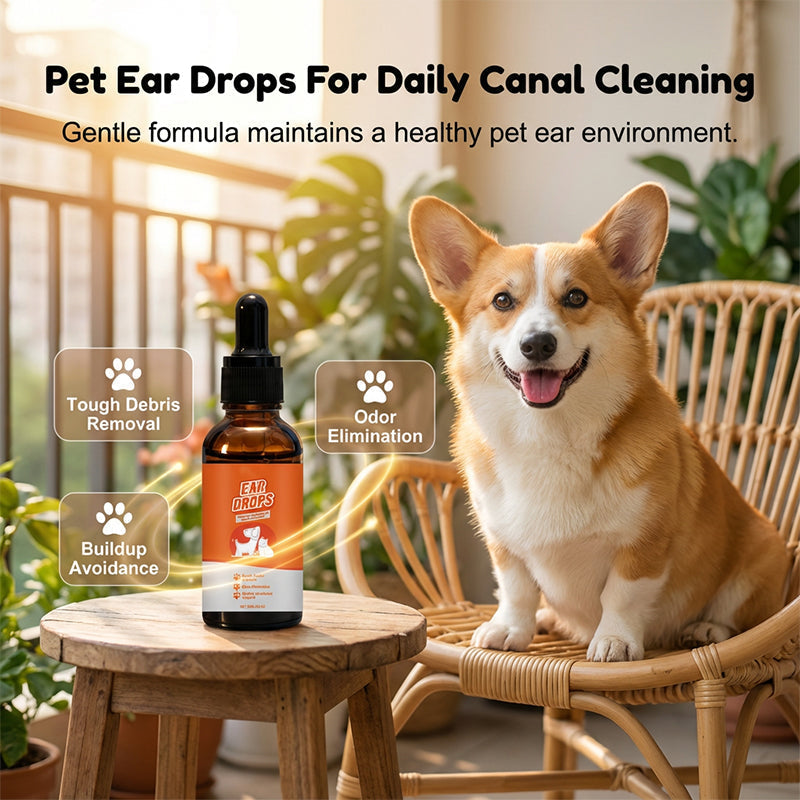 🐶🐱Gouttes naturelles pour chiens et chats contre les démangeaisons et l'accumulation de cérumen🌿