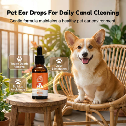 🐶🐱Gouttes naturelles pour chiens et chats contre les démangeaisons et l'accumulation de cérumen🌿