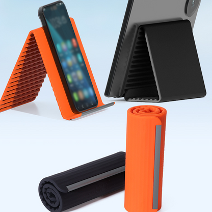 🥳 Best-seller 2026 🥳💞 Plus de 50 000 exemplaires vendus ! 🛋️✨ 54 % de réduction ! Support de téléphone pliable en silicone — Réglez l'angle à votre guise pour soulager les douleurs cervicales. Ultra-compact, conception antidérapante. 📱🛡️