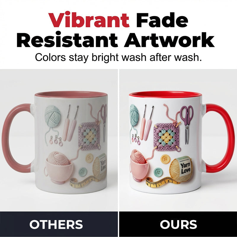 🔥OFFRE SPÉCIALE DU DERNIER JOUR :  ⚡PLUS DE 50 000 EXEMPLAIRES VENDUS !🎁🧶Mug « Yarn Love », un cadeau pour les amateurs de loisirs créatifs et les esprits créatifs