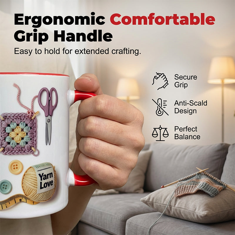 🔥OFFRE SPÉCIALE DU DERNIER JOUR :  ⚡PLUS DE 50 000 EXEMPLAIRES VENDUS !🎁🧶Mug « Yarn Love », un cadeau pour les amateurs de loisirs créatifs et les esprits créatifs