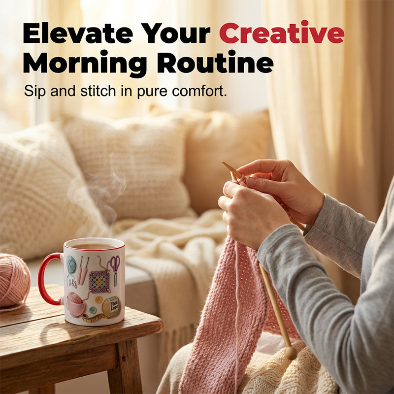 🔥OFFRE SPÉCIALE DU DERNIER JOUR :  ⚡PLUS DE 50 000 EXEMPLAIRES VENDUS !🎁🧶Mug « Yarn Love », un cadeau pour les amateurs de loisirs créatifs et les esprits créatifs
