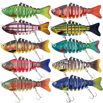 🎣 50% DE RÉDUCTION! 🐟 Leurre de Pêche Natatoire Bionique Multi-Segmenté – Mouvement Réaliste, Design Attractif & Idéal Pour Capturer Les Gros Poissons 🌊