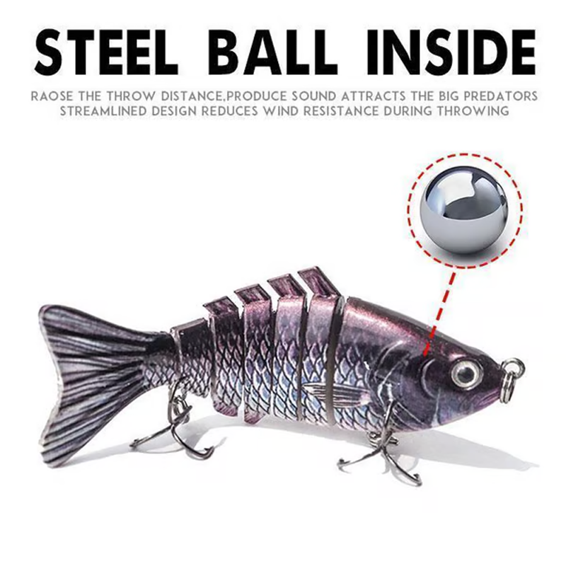 🎣 50% DE RÉDUCTION! 🐟 Leurre de Pêche Natatoire Bionique Multi-Segmenté – Mouvement Réaliste, Design Attractif & Idéal Pour Capturer Les Gros Poissons 🌊