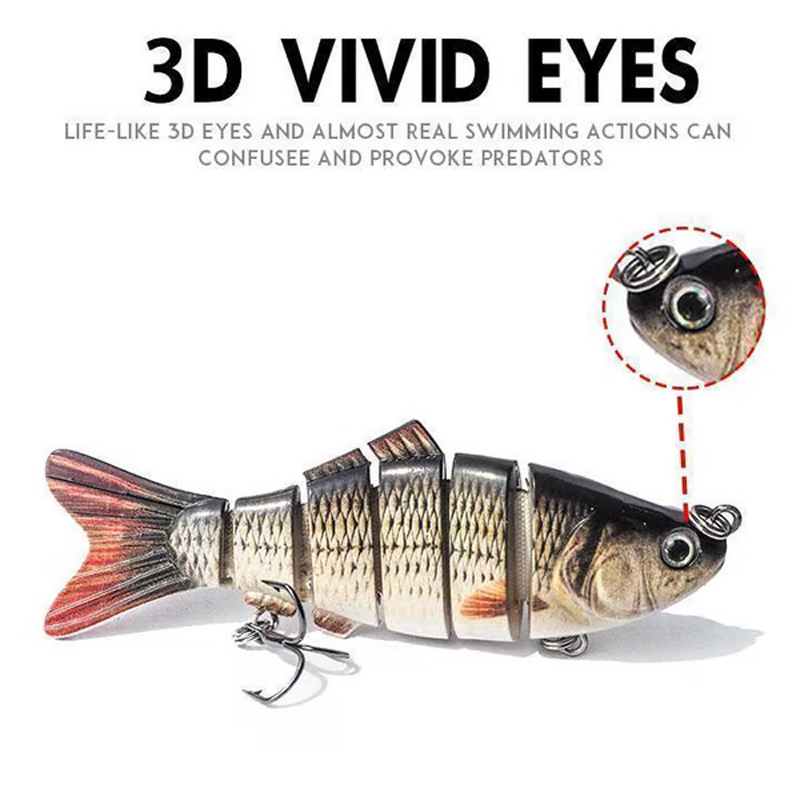 🎣 50% DE RÉDUCTION! 🐟 Leurre de Pêche Natatoire Bionique Multi-Segmenté – Mouvement Réaliste, Design Attractif & Idéal Pour Capturer Les Gros Poissons 🌊