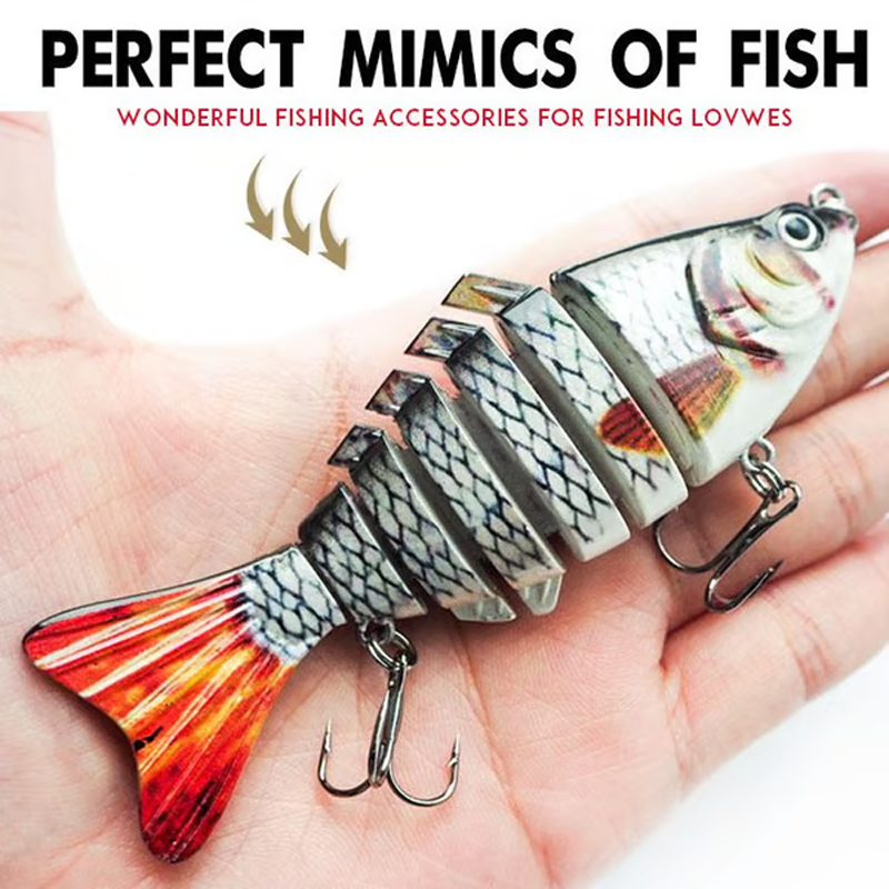 🎣 50% DE RÉDUCTION! 🐟 Leurre de Pêche Natatoire Bionique Multi-Segmenté – Mouvement Réaliste, Design Attractif & Idéal Pour Capturer Les Gros Poissons 🌊