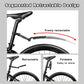 Jeu de garde-boue de vélo escamotables et réglable