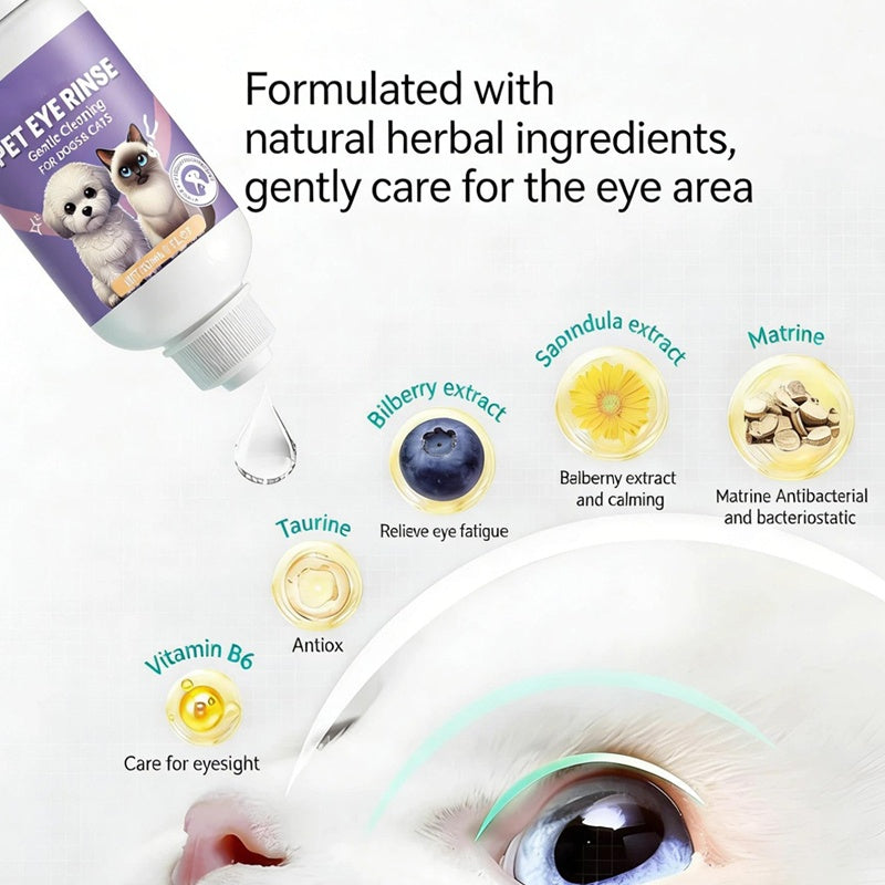 🌿Lotion oculaire douce pour chiens et chats🐶🐱