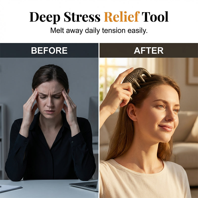 🌿Peigne de massage pour revitaliser le cuir chevelu et prendre soin des cheveux