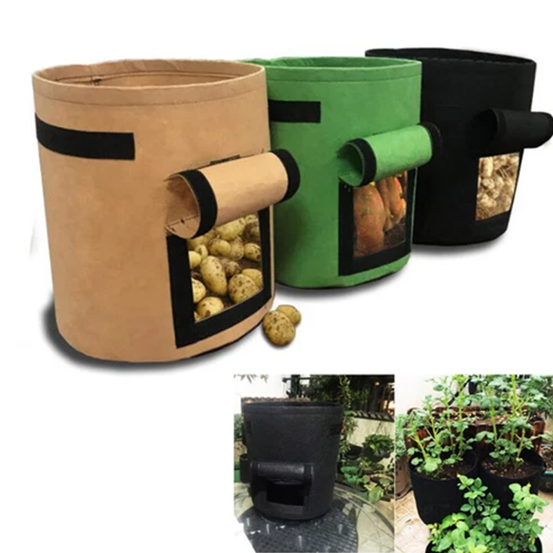 📢📢50 %  DE RÉDUCTION !!!🌱 Cultivez malin : Sac de plantation avec fenêtre de récolte !