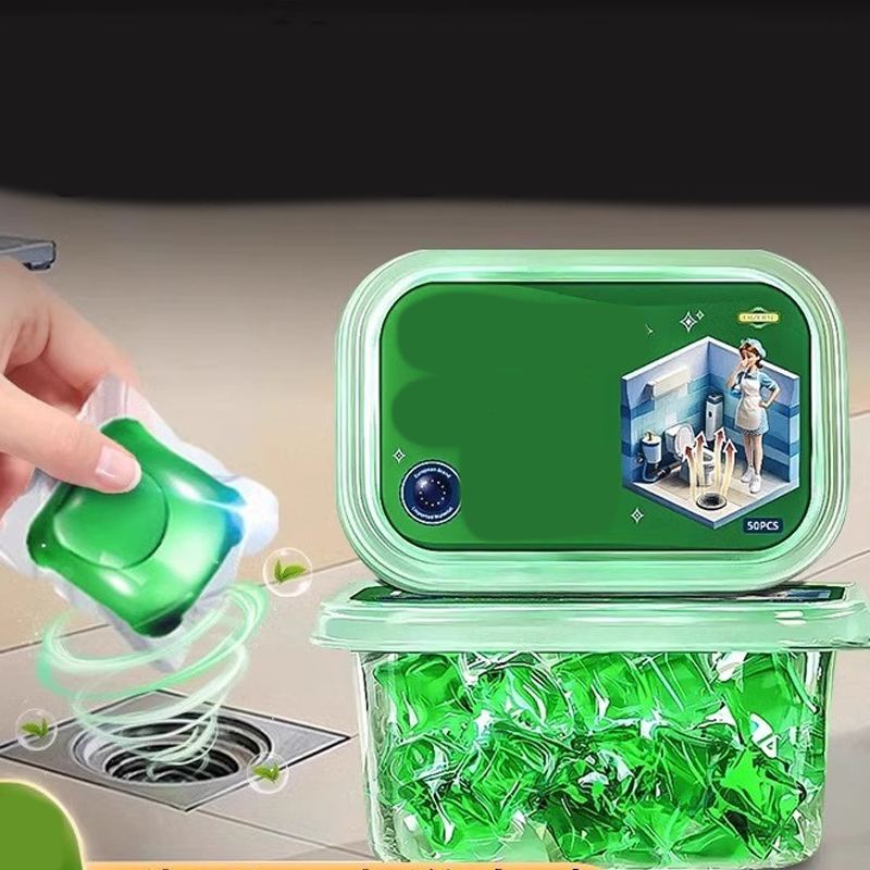 🧪 PROMO LIMITÉE 50% DE RÉDUCTION ! ✨ Capsules désodorisantes bio‑enzymatiques canalisations – Naturelles, Pratiques, Multi‑usages 🚿