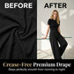 Pantalon large à taille haute et plissé pour femme