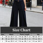 Pantalon large à taille haute et plissé pour femme