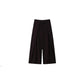 Pantalon large à taille haute et plissé pour femme