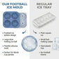 📢📢50 % DE RÉDUCTION !! ⏰ Moule à Glaçons Football Silicone – Boules 5,5cm, Fusion Lente, Design Anti-Fuite, 4 Couleurs, Parfait pour Soirées Match & Cocktails 🥂