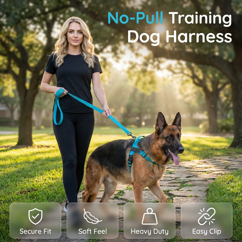 🐶 50 % DE RÉDUCTION MAINTENANT ! 🐾 Harnais rembourré pour chien, facile à mettre et à enlever – Anti-traction et respirant – Sûr et confortable 🌿