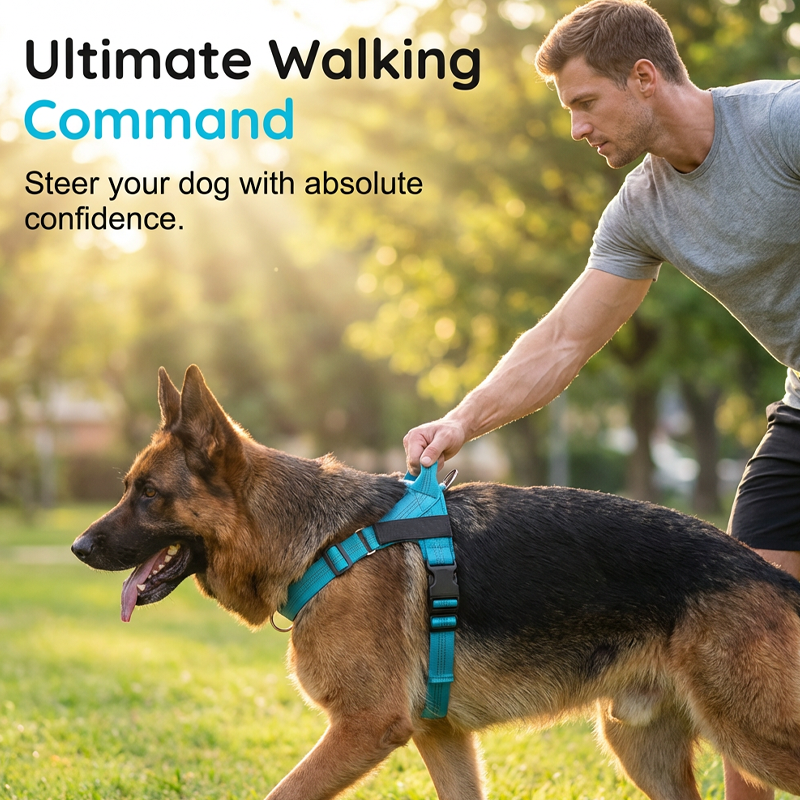 🐶 50 % DE RÉDUCTION MAINTENANT ! 🐾 Harnais rembourré pour chien, facile à mettre et à enlever – Anti-traction et respirant – Sûr et confortable 🌿