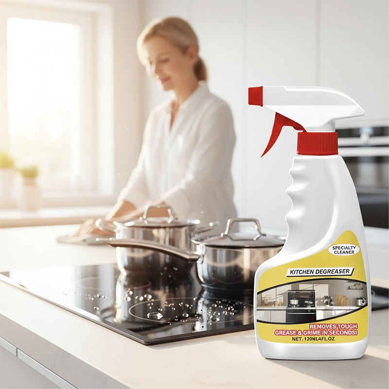 🧼 Dégraissant puissant pour la cuisine – Vaporisez, essuyez, faites briller – Sans rinçage ! 🍳✨ Efficace contre la graisse, doux pour les surfaces – le nouvel allié indispensable de votre cuisine. 💪🧽