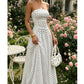 Robe bustier à pois tendance pour femme