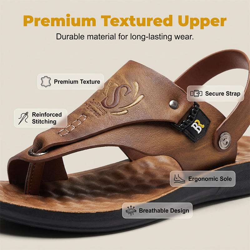 Sandales et pantoufles convertibles 2 en 1 pour hommes