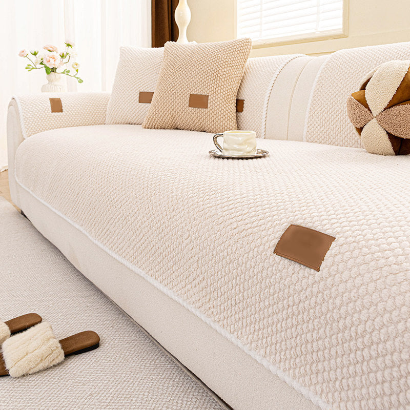 📢📢50% DE RÉDUCTION !! ⏰ Housse canapé anti‑griffes – Ultra‑douce, lavable & résistante – Gris/Blanc/Marron ✨