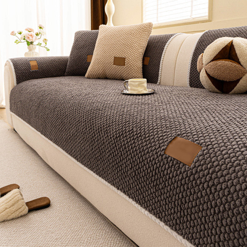 📢📢50% DE RÉDUCTION !! ⏰ Housse canapé anti‑griffes – Ultra‑douce, lavable & résistante – Gris/Blanc/Marron ✨