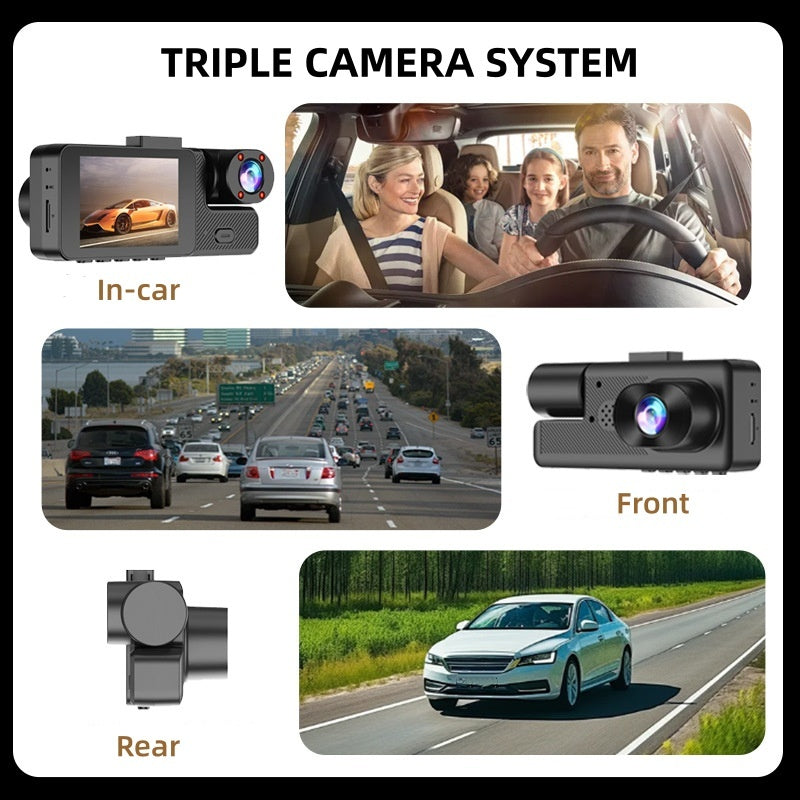 🔥 50 % de réduction 🚗 Caméra embarquée 3 canaux Full HD 1080p avec Wi-Fi