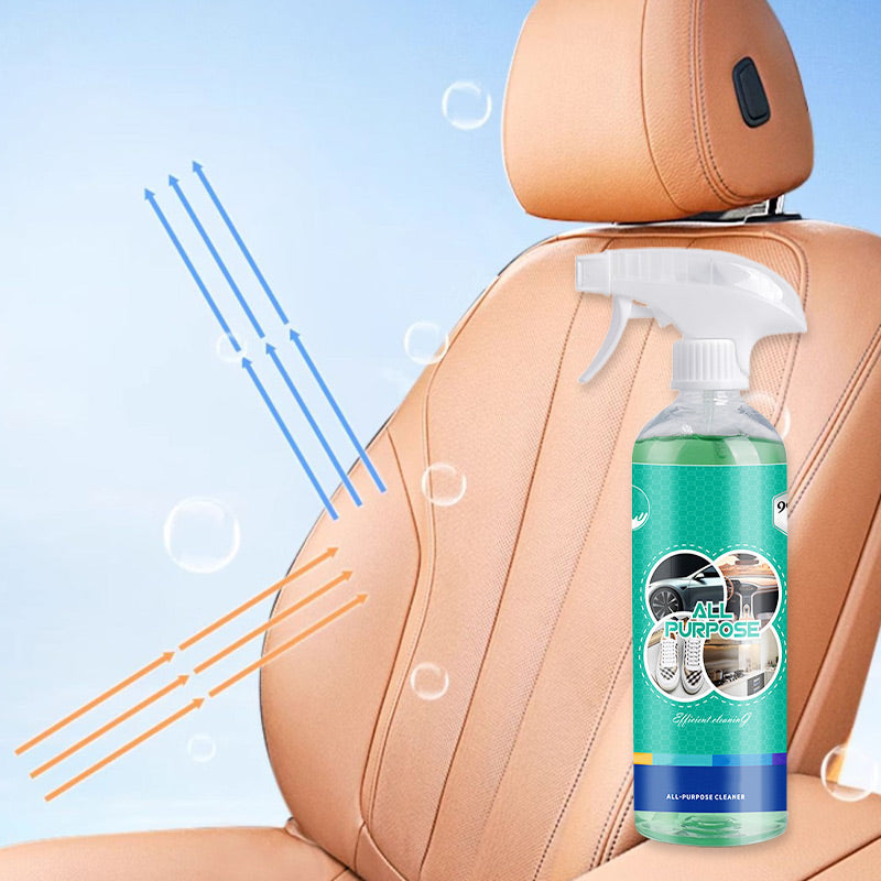 Nettoyant moussant multi-usages en spray pour voiture et maison