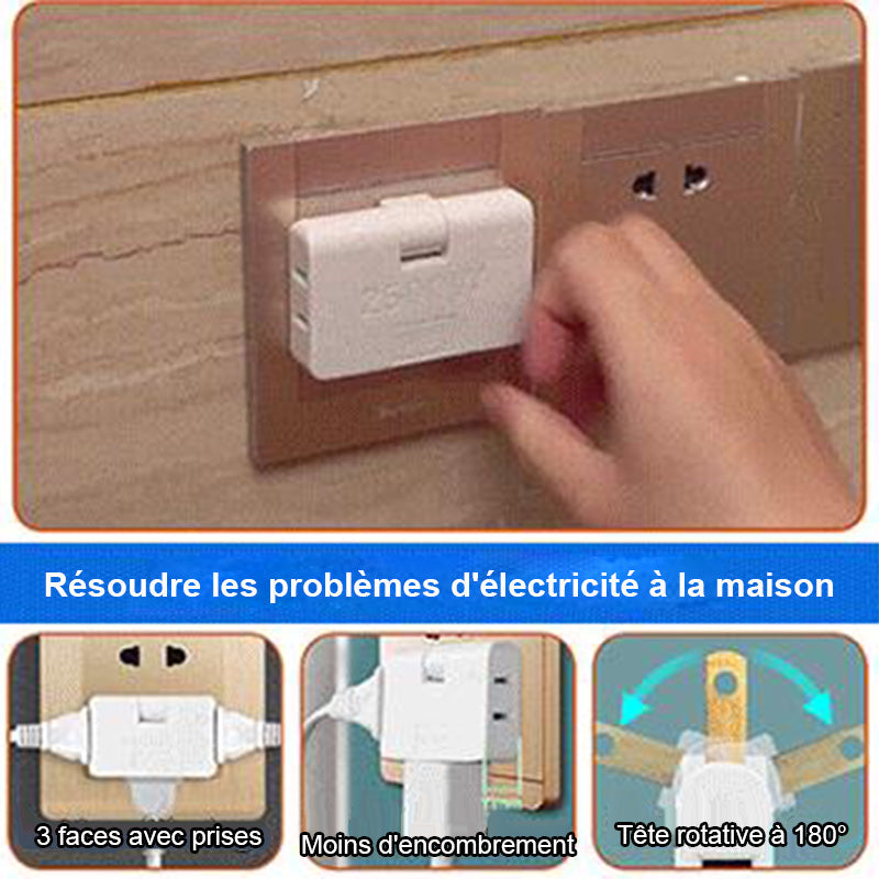 Prise Pliant Rotatif à 180°