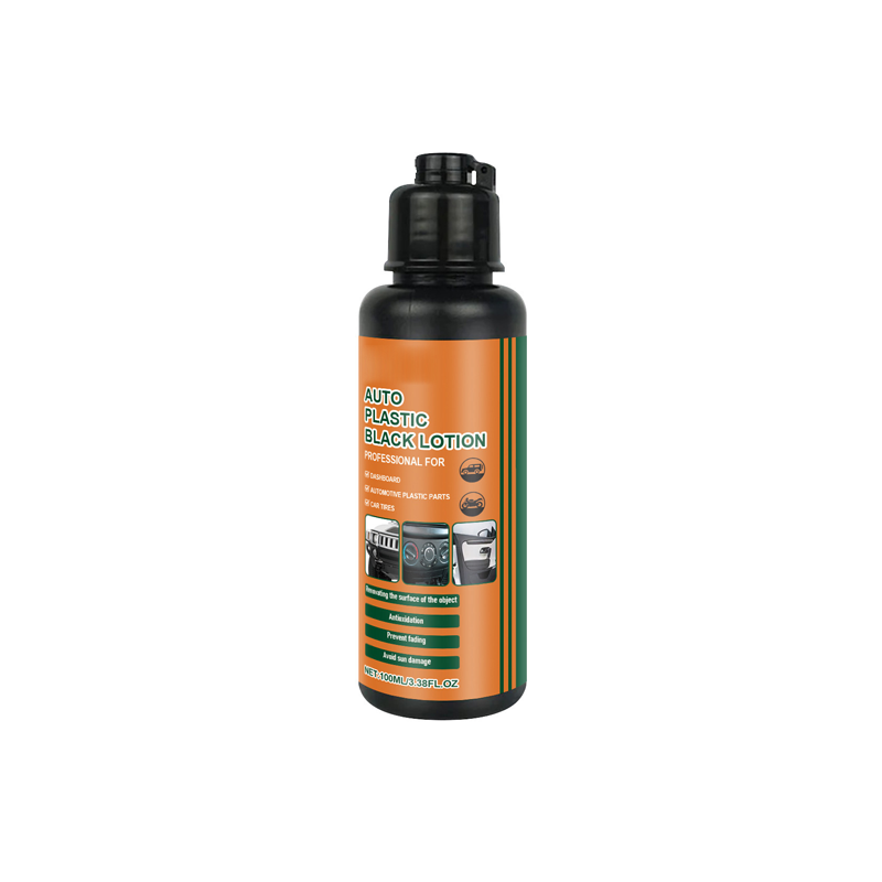Produit de polissage multi-usages noir pour plastique automobile