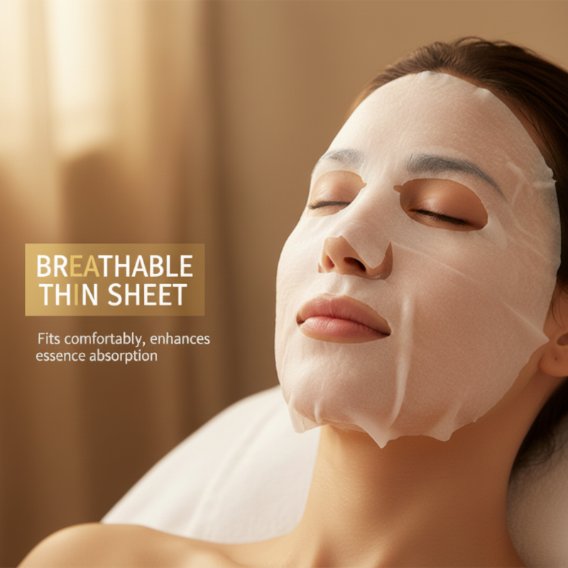 Masque en tissu éclaircissant, hydratant et correcteur de taches