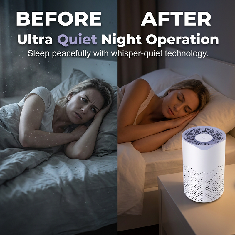 ✨ Purificateur d'air de bureau à 360° – Respirez un air pur partout ! ✨