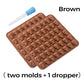 Ensemble de moules en silicone en forme de crâne avec compte-gouttes