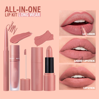 💥Coffret Crazy Three-Piece en édition limitée💥Ensemble de rouges à lèvres mats longue tenue et waterproof