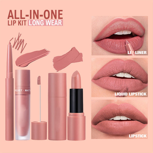 💥Coffret Crazy Three-Piece en édition limitée💥Ensemble de rouges à lèvres mats longue tenue et waterproof