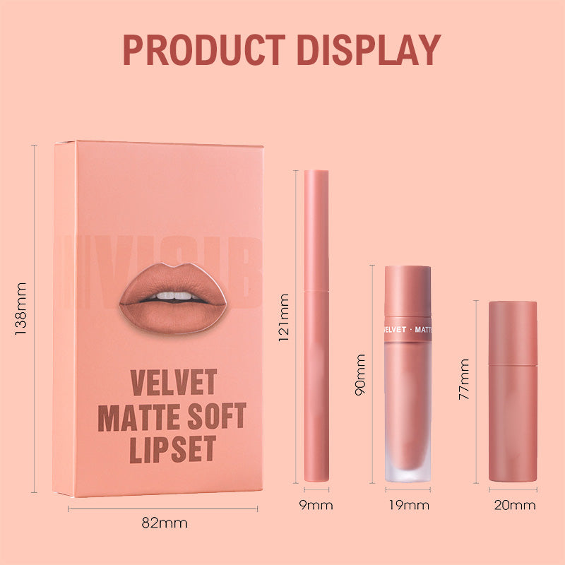 💥Coffret Crazy Three-Piece en édition limitée💥Ensemble de rouges à lèvres mats longue tenue et waterproof