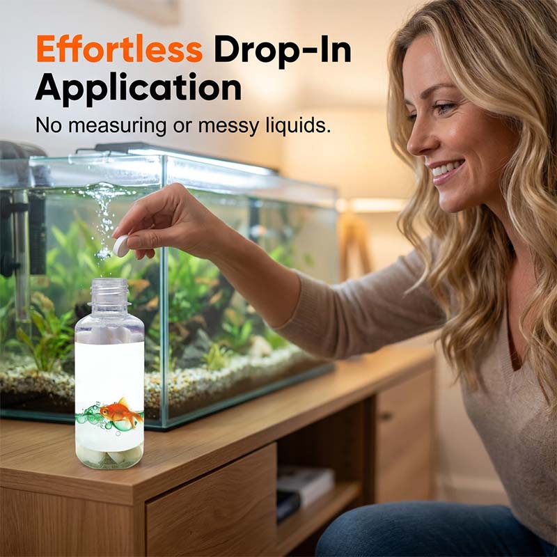 Comprimés purificateurs d'eau pour aquarium Crystal Clear