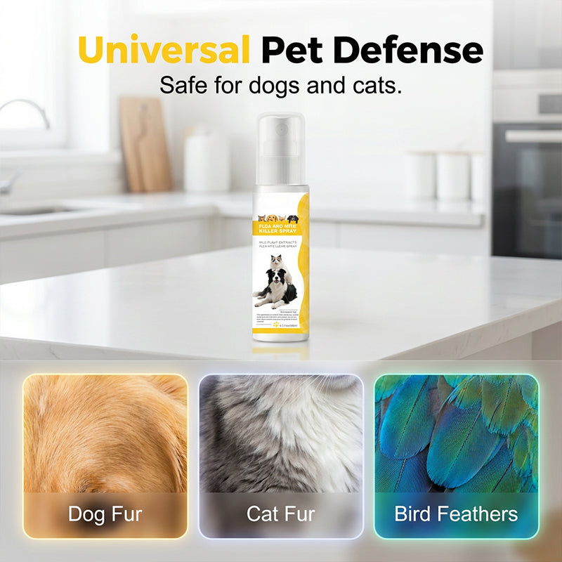 🔥50 % de réduction le dernier jour !🔥Spray antiparasitaire doux pour animaux de compagnie