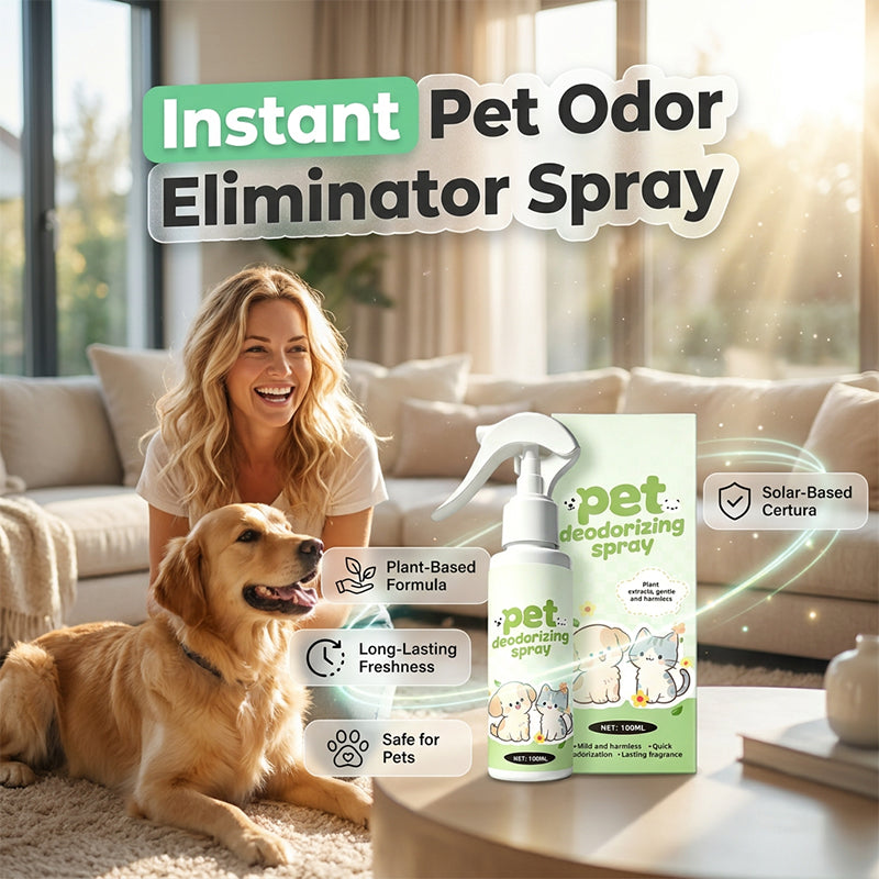 Spray eliminador de olores para mascotas multiusos