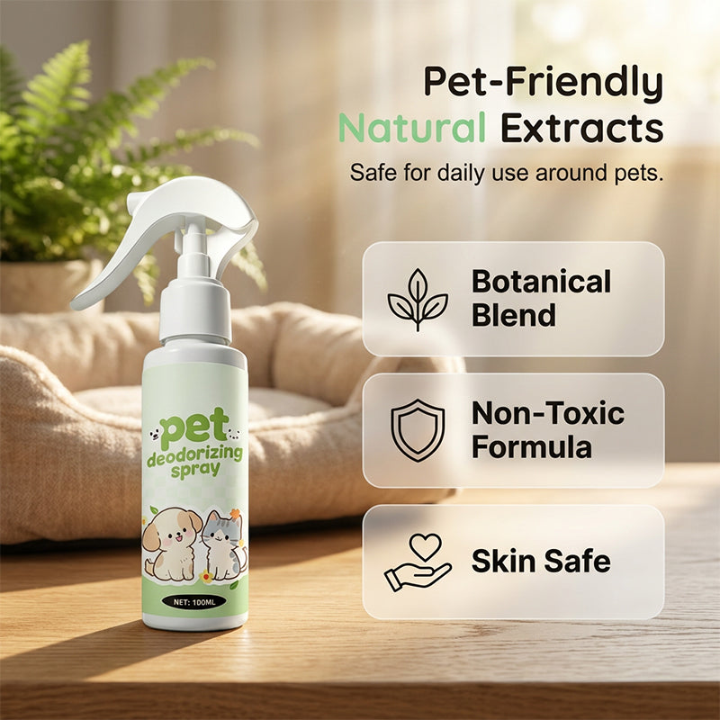 Spray eliminador de olores para mascotas multiusos
