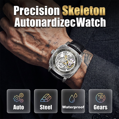 ⏰🔥Montre squelette automatique étanche pour homme🔥