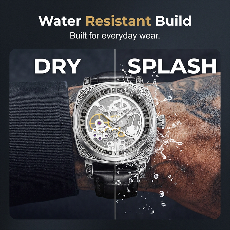 ⏰🔥Montre squelette automatique étanche pour homme🔥