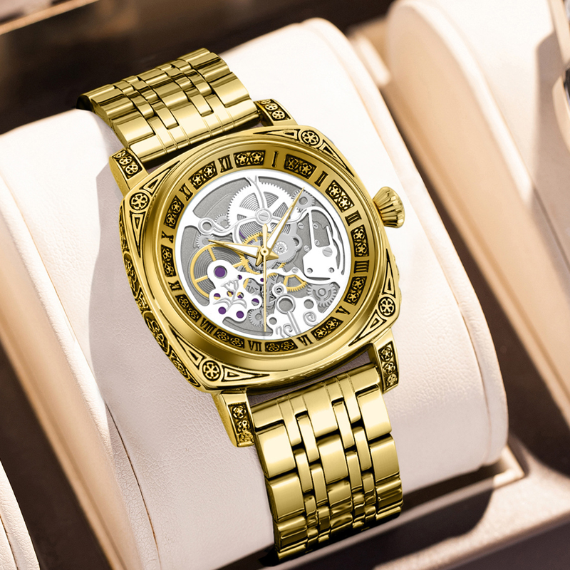 ⏰🔥Montre squelette automatique étanche pour homme🔥