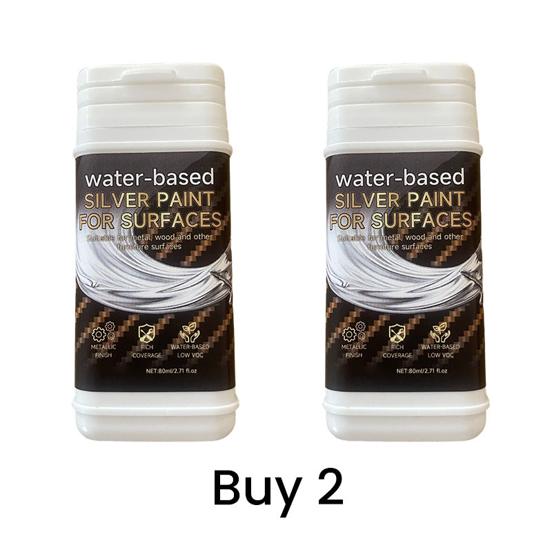⏰🔥Peinture argentée à base d'eau pour métal et bois