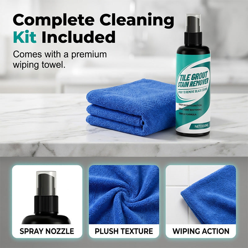 🧴✨ Nettoyant pour carrelage – Élimine les moisissures et les taches, nettoie les joints et le carrelage en une seule pulvérisation – Paiement à la livraison ✅