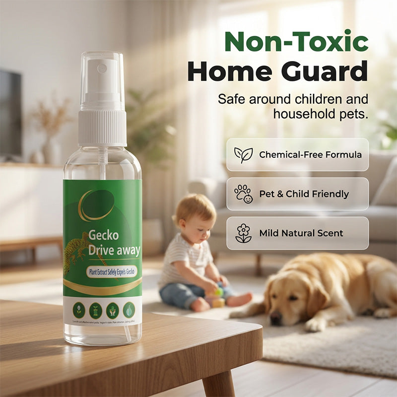 Spray répulsif pour geckos sans danger pour toute la famille