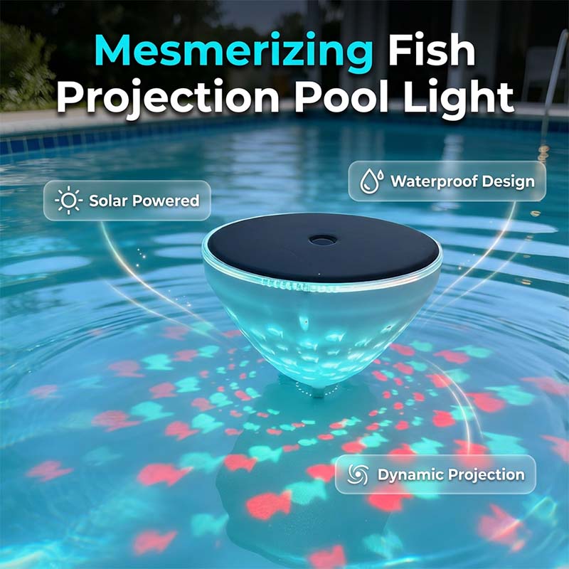 50% SUR CETTE LAMPE MAGIQUE ! Lampe Flottante Sous-Marine – Effet Poissons Réaliste, Autonomie 10H, Idéale Jacuzzi & Piscine 🐡💧 【Offre Spéciale】