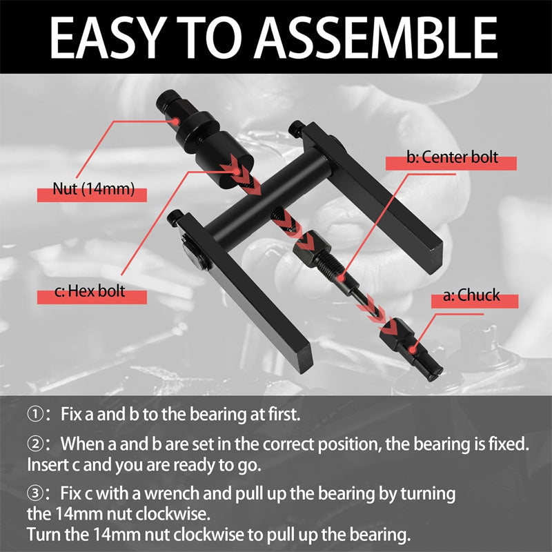 🔧 50 % DE RÉDUCTION ! 🏍️ Jeu de 10 outils pour démonter les roulements de moto – Qualité robuste, utilisation simple et adapté à différents diamètres intérieurs – parfait pour les bricoleurs et les petits ateliers 🛠️